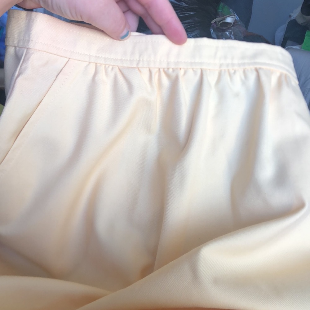 Spiegel Yellow Skirt Small (7/8 Vintage) MEASUREMENTS IN DESCRIPTION